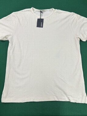 Buck Mason Men's Natural Linen Pique Classic Tee Sz L MSRP 78 [DD3]